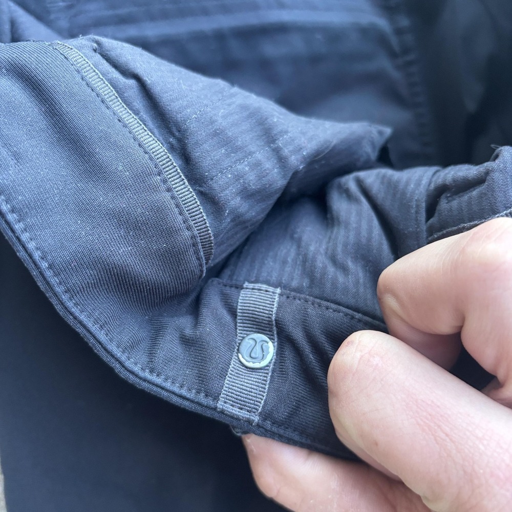 Lululemon Pants Mens 34x36 Black Slim Fit Microfiber Chino Travel Casual Pockets - Picture 5 of 12